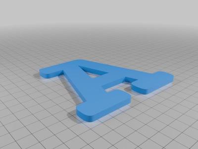 All Alphabet Letters Upper case A-Z Font: CourierPrime-Bold by Google Fonts (OFL License)