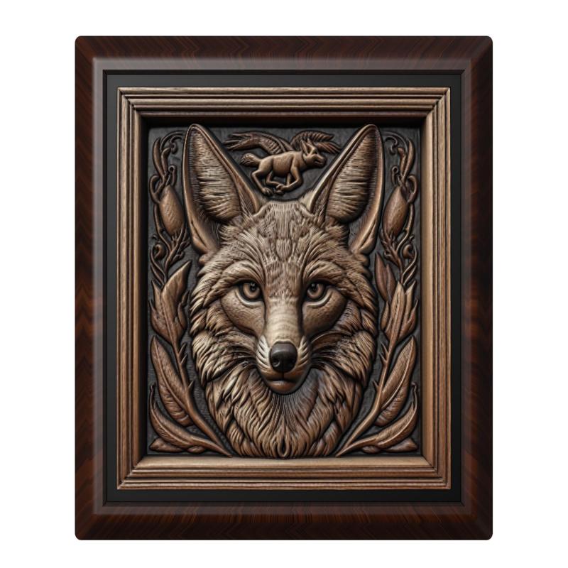 Jackal animal wall art relief wall decor