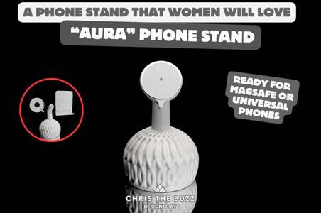 Aura Phone Stand – Elegant. Magnetic. Swappable.