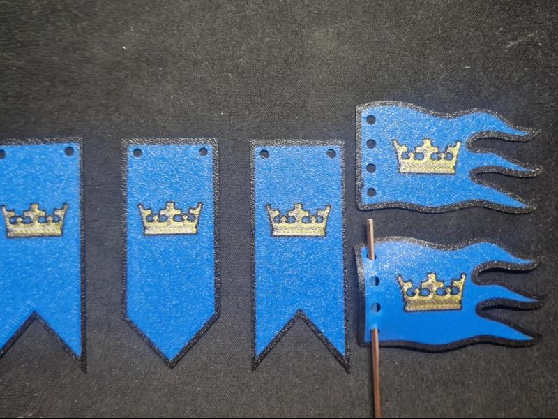 Crown king flag (Le go compatible)