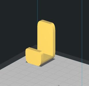 Simple wall hook (No hole)