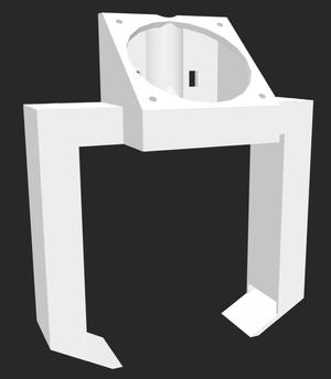 Ender 3 v2 parts cooler duct TRON-edition