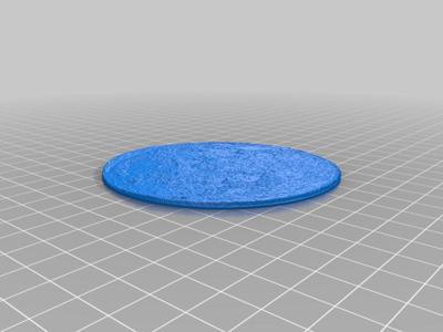 Moon flat lithophane