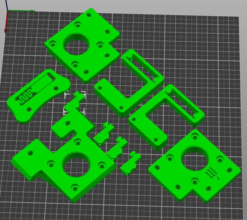 Inverted Electrical Mounts for the Printers For Ants SaladFork Mini-Trident Electrical Mounts