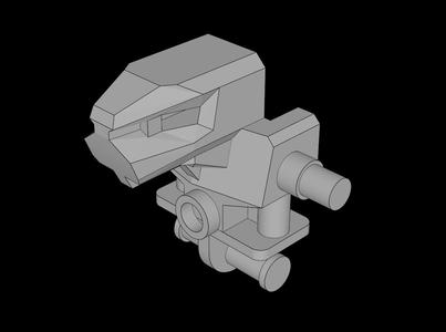 Lego Compatible (53988.dat) Minifig Mechanical Head and Torso