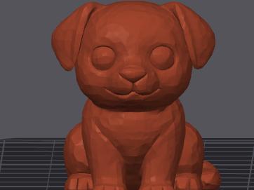 Cute 3D Dog Figurine – Minimalist Design