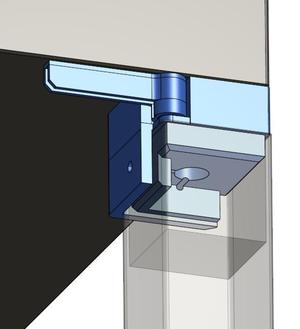 Taller Prusa Enclosure - Hollow leg connectors
