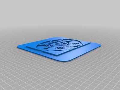 Wichita State Shocker on Square Thick Plate