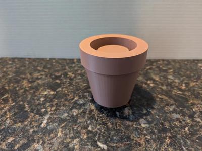 Large Brick Flower Pot   