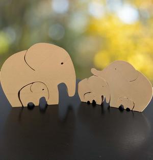 Nesting Elephant Family