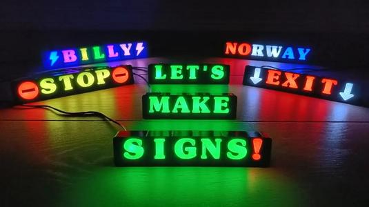 Modular RGB LED Sign (new version available)   