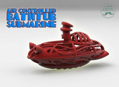 AIR-AQUARACER -Balloon-air powered submarine-