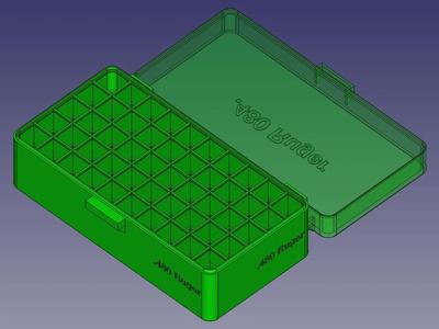 .480 Ruger, Head Up, Spring Latch, PIP Hinge Modular Ammo Box   