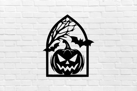 Halloween wall decoration pumpkin painting