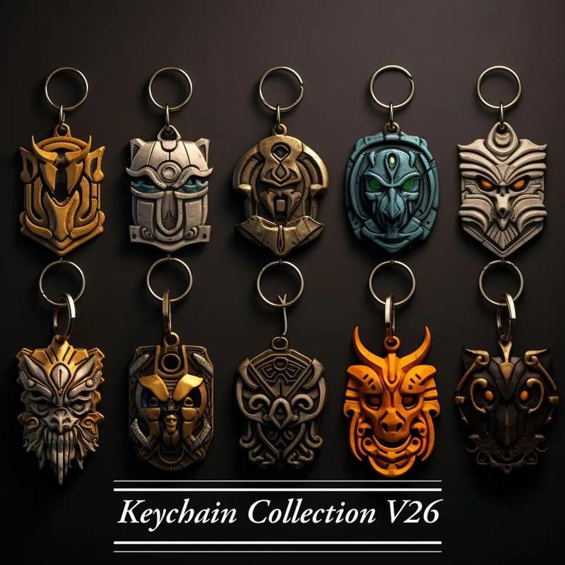 Keychain Collection V26 8 different Keychains! Follow Please!   