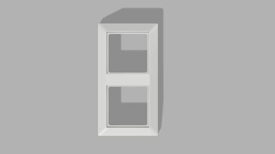 Jung 2-Fach Rahmen für Schalter und Steckdosen   
