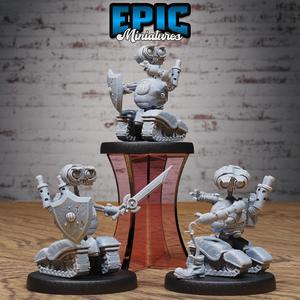 Trash Burner Automaton Set ‧ DnD Miniature ‧ Tabletop Miniatures ‧ Gaming Monster ‧ 3D Model ‧ RPG ‧ DnDminis ‧ STL FILE