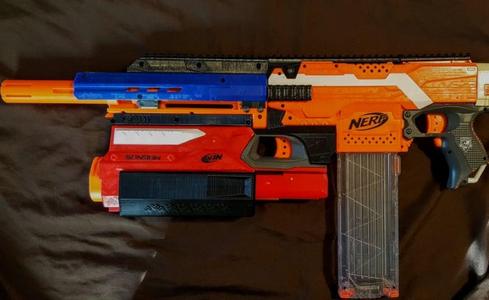 Nerf Stryfle - Stryfe\LongStrike Honey Badger Masterkey Remix