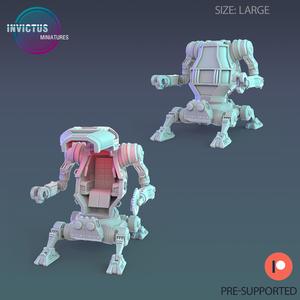 Red Planet Control Unit ‧ Sci-Fi Miniature ‧ Wargame Miniatures ‧ Tabletop 3D Model ‧ RPG Miniature ‧ Cyberpunk Construct ‧ Steampunk War Machine ‧ STL FILE