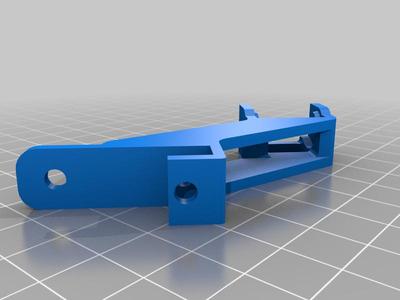 Juh's Anet A8 lightweight and unobtrusive X-axis cable chain, remixed for plastic bearing blocks