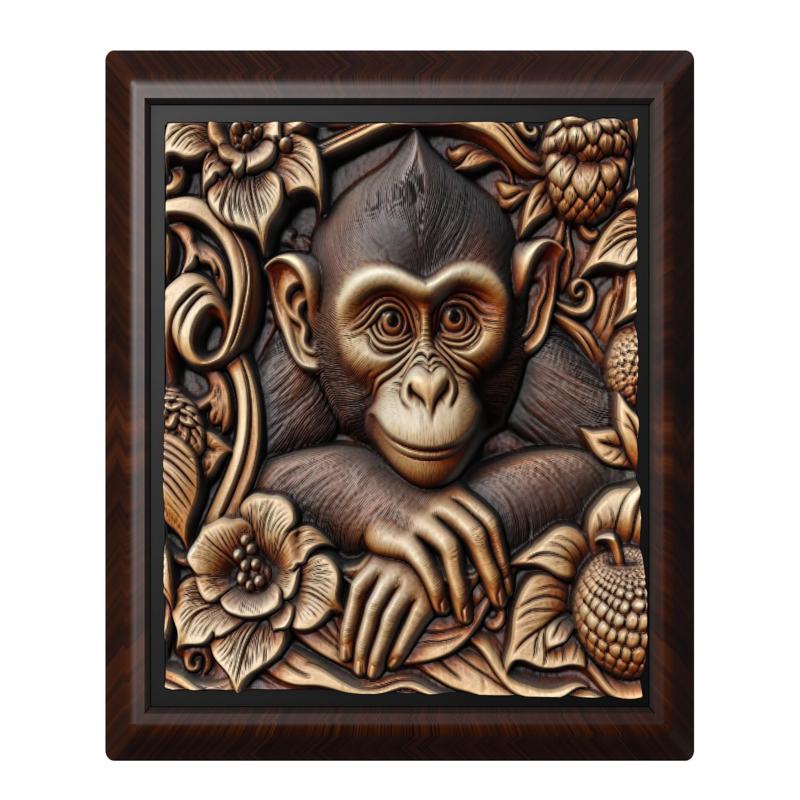 Monkey animal wall art relief wall decor