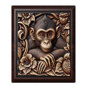 Monkey animal wall art relief wall decor
