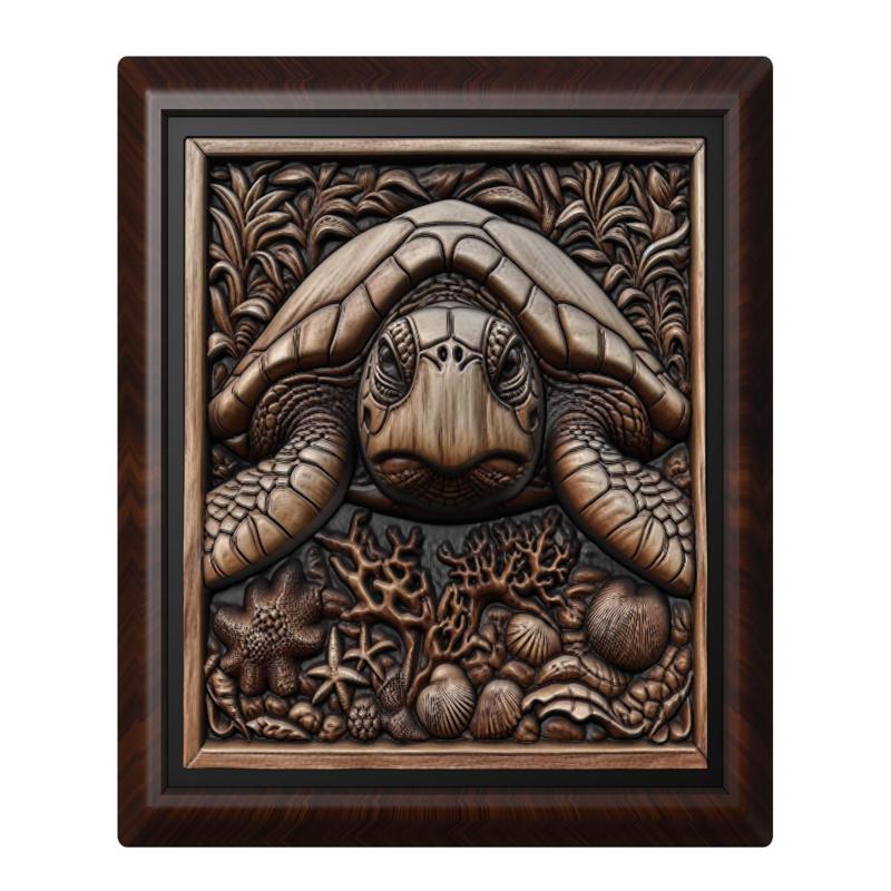 Sea Turtle animal wall art relief wall decor