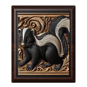 Skunk animal wall art relief wall decor