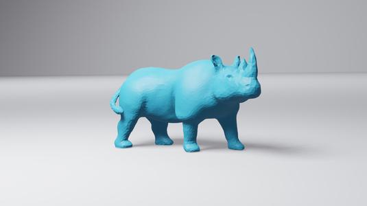 Low Poly Rhino