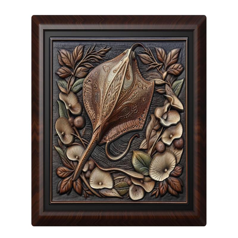 Stingray animal wall art relief wall decor