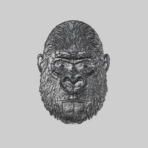 gorilla Animal Metal Head