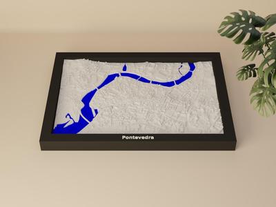 Pontevedra - 3D Miniature