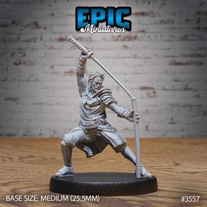 Katana Master Stance ‧ DnD Miniature ‧ Tabletop Miniatures ‧ Gaming Monster ‧ 3D Model ‧ RPG ‧ DnDminis ‧ STL FILE