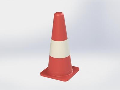 Traffic Cone Miniature 3D Model