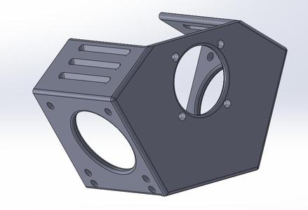 Tevo tarantula pro fan duct with .SLDPRT file