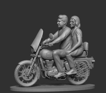 couple  on bike