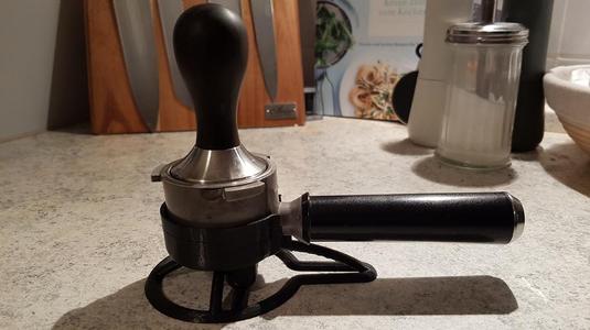 DeLonghi portafilter holder tamper stand