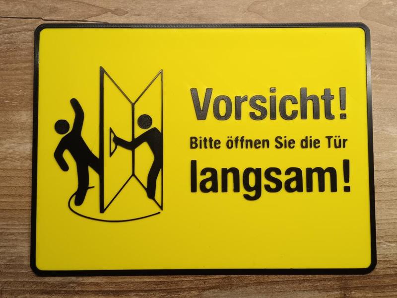 Open the door slowly 