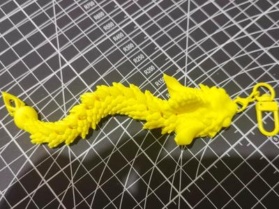 Sky Blue Ox Python Keychain