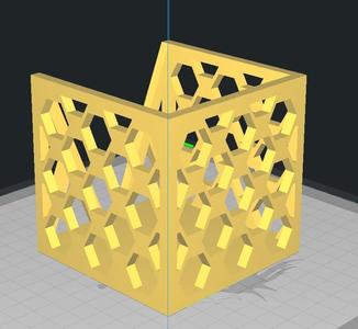 Sticky Note Holder - Hexagonal Pattern