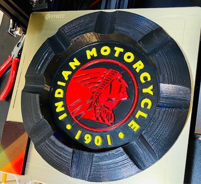 Indian Motorcycle Head Cigar Ashtray