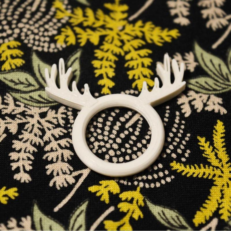 Deer horn ring
