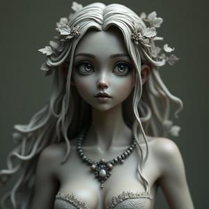 Nature Spirit Maiden Bust 100mm - 3D Printable Model