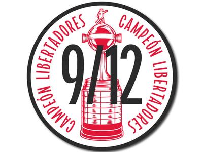 River Plate 9/12 Libertadores Champion Logo