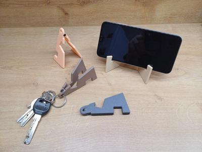 Foldable Phone Stand Keychain