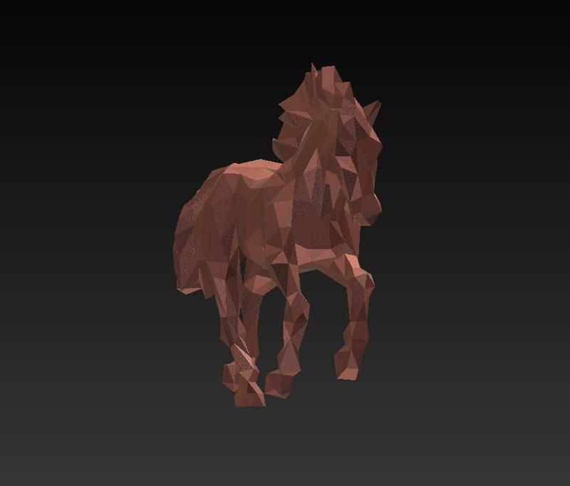 Horse 07 - Low Poly - Excellent Design - Decor