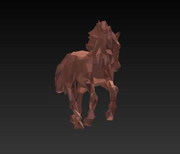 Horse 07 - Low Poly - Excellent Design - Decor