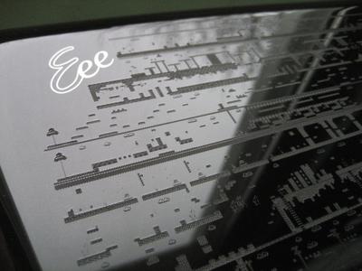 Super Mario Land Eee PC Etching pattern