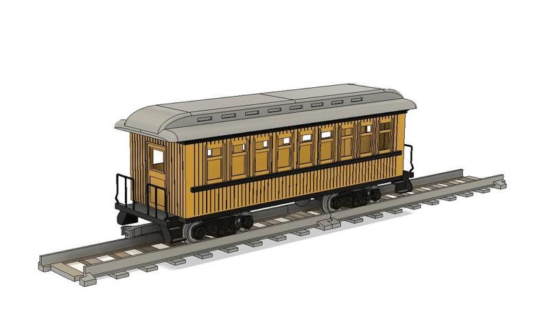 Overton Style Car for OS-Railway - Fully 3D-printable railway system