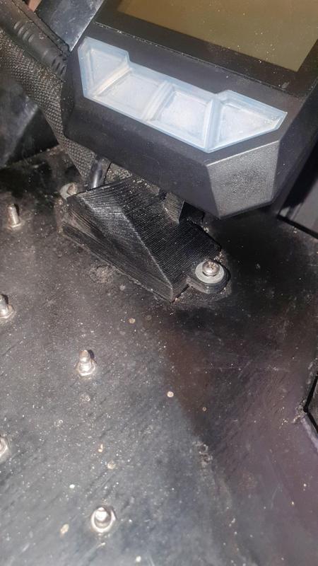 Nucular display mount+cable route+cooling fan( deck cutout )